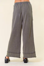 Vintage Washed Wide-Leg Ankle Length Sweatpants