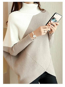 Turtle Neck Casual Long Sleeve Pullover Sweater