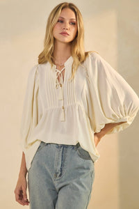 Flowy Ivory Blouse