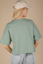 Oversized Screen Print Graphic Casual Knit T shirt HOWDY
