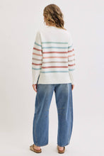CASUAL COZY STRIPE KNIT SWEATER