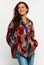 BUTTON DOWN PLAID WASHED SHIRT