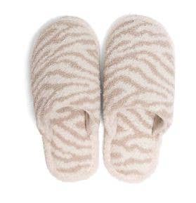 Zebra Fuzzy Slippers
