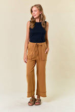 Vintage Washed Wide-Leg Ankle Length Sweatpants