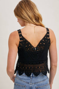 CROCHET LACE TANK