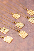 Initial Necklace in Gold: M