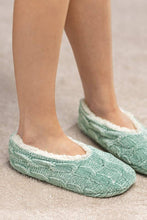 Chenille Cable Knit Slipper/Sock