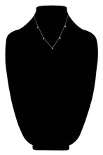Brass Tiny Baguette Cubic Necklace