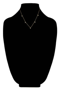 Brass Tiny Baguette Cubic Necklace