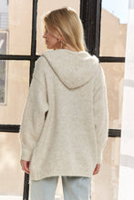 OVERSIZED HOODIE BUTTON DOWN CARDIGAN