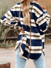 Plaid Button Flannel Shirt Shacket