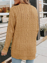 Medium Length Knitted Cardigan Sweater