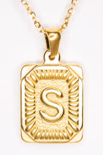 Initial Necklace in Gold: A