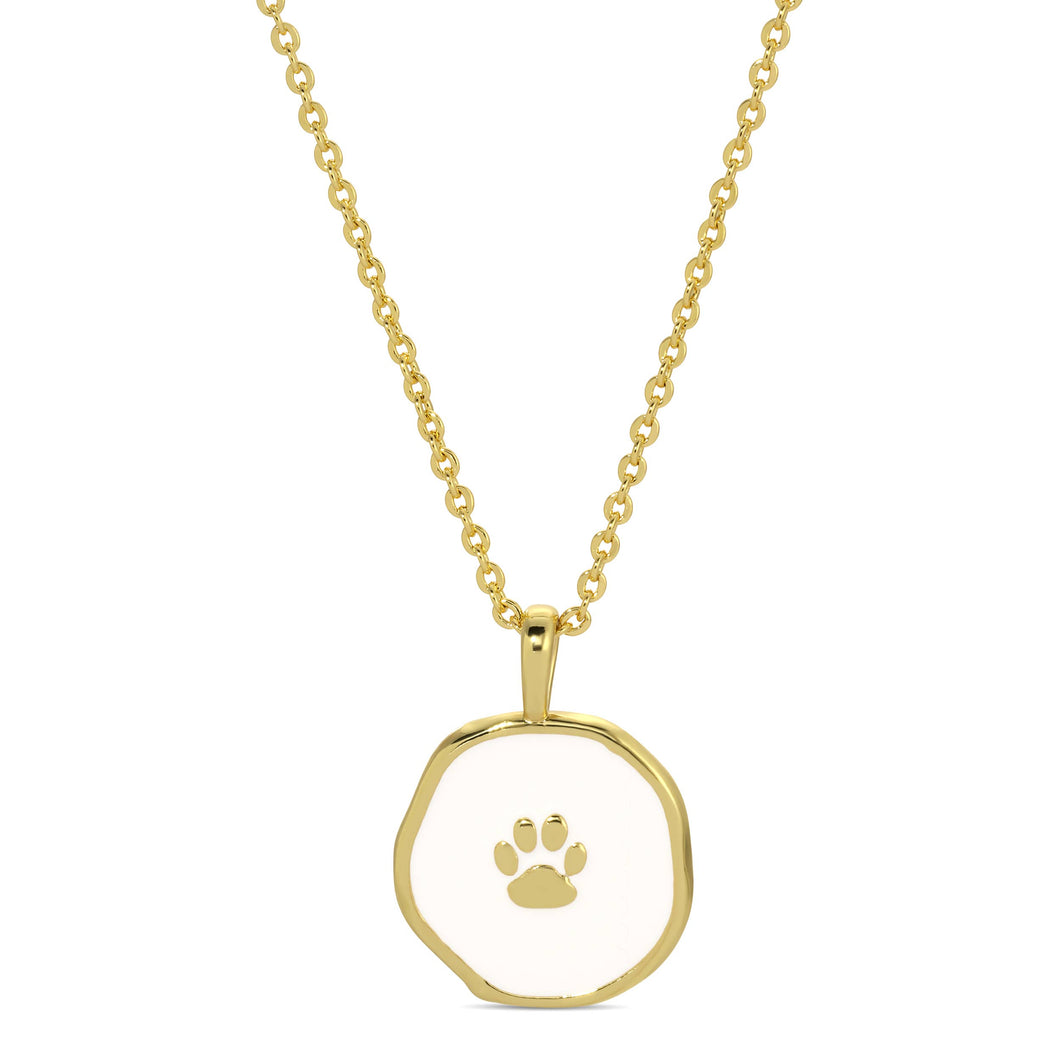 Animal Lover Pawprint Pendant Necklace