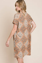 Multicolored Leaves Jacquard Dress