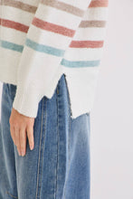 CASUAL COZY STRIPE KNIT SWEATER