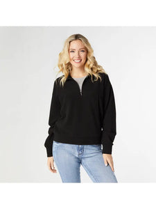 Lyla Half Zip Top With Side Pockets