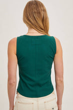 SCOOP NECK KNIT TANK TOP