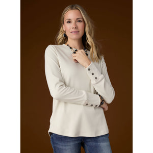 Alexis Super Soft Top with Snap Cuff