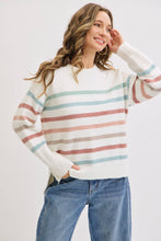 CASUAL COZY STRIPE KNIT SWEATER