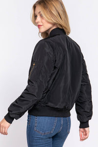 Bomber Jacket: Black