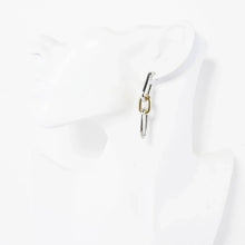 Convertible Mixed-Metal Chain Link Drop Earrings