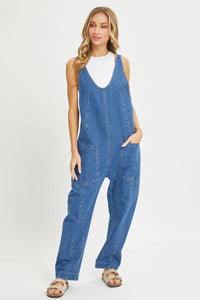 ONE-AND-DONE DENIM JUMPSUIT