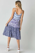 MULTI PRINT SLEEVELESS MIDI DRESS