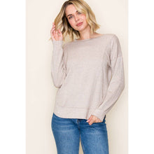 STACCATO BRUSHED HEAVY SOLID KNIT TOP