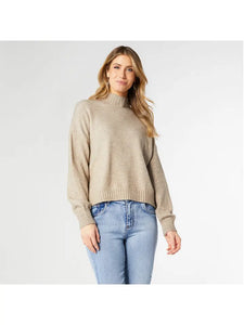 Haylo Soft Mock Neck Sweater