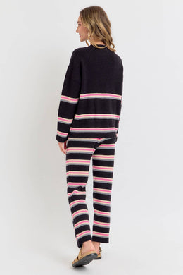 STRIPED KNIT TOP/SWEATER AND PANT