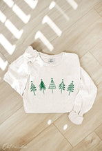 CHRISTMAS TREE ROW Mineral Washed Long Sleeve Graphic