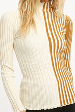 Stripe Top Olive / Taupe