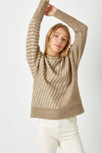 Stripe Dolman Sleeve Sweater
