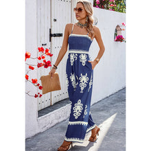 Off Shoulder Ruched Printed High Waist Jumpsuit