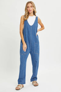 ONE-AND-DONE DENIM JUMPSUIT