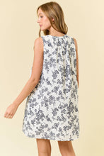 PinTuck Front Sleeveless Mini Dress W/ Side Pocket