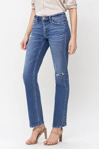 MID RISE REGULAR STRAIGHT JEANS