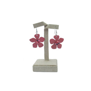 Floria Pink Flower Earrings
