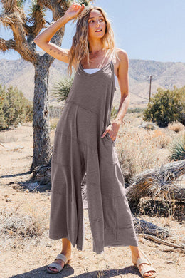 Solid Jumpsuit With Pockets