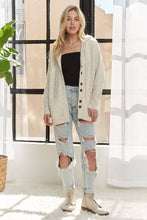 OVERSIZED HOODIE BUTTON DOWN CARDIGAN