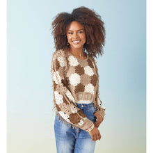 Nyla Floral Crochet Pullover Top