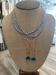 Drop Stone Layer Necklace
