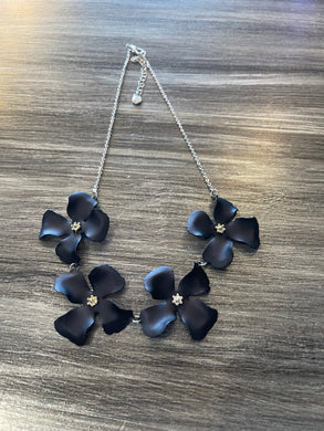 Black Floral Necklace