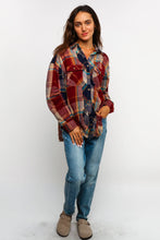 BUTTON DOWN PLAID WASHED SHIRT