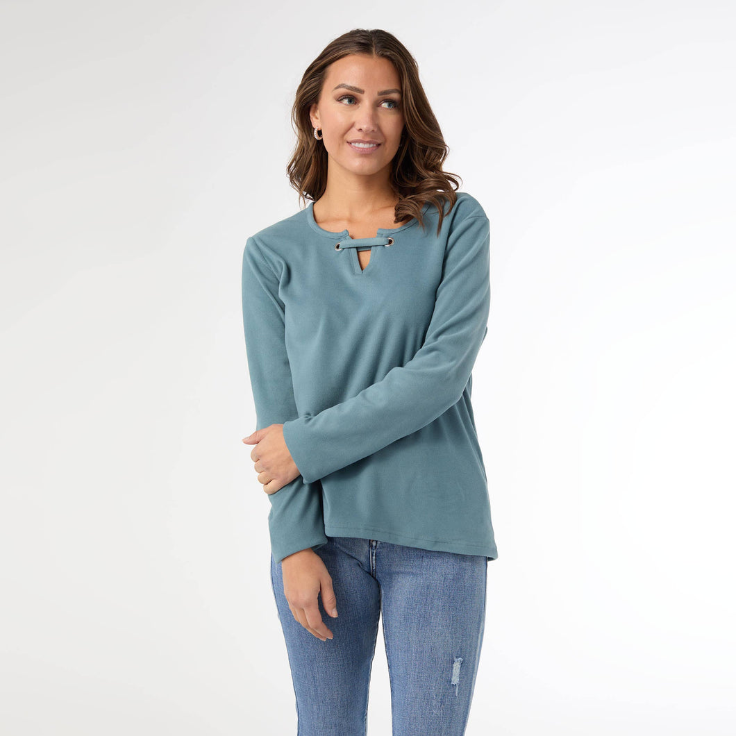 Maylee Soft Brushed V-Neck Top
