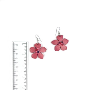 Floria Pink Flower Earrings