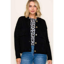 COLLARED BUTTON DOWN SWEATER CARDIGAN
