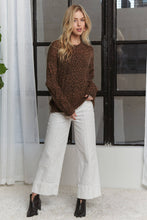 LONG SLEEVE LEOPARD PRINT TOP RELAXED