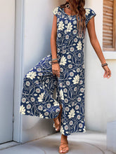 FLoral wide-leg jumpsuit